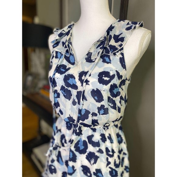 Parker Monet Cheetah Print Fit & Flare Dress XS - Picture 2 of 8